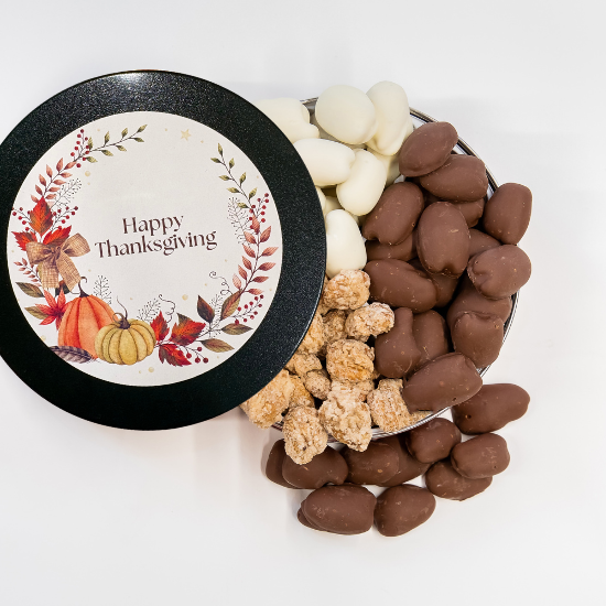 WEBSITE, PECAN FAVORITE TIN, THANKSGIVING